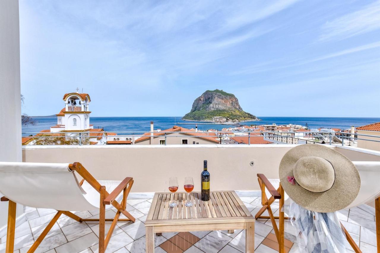 Monemvasia Modern Flat With Panoramic Sea View Exterior foto